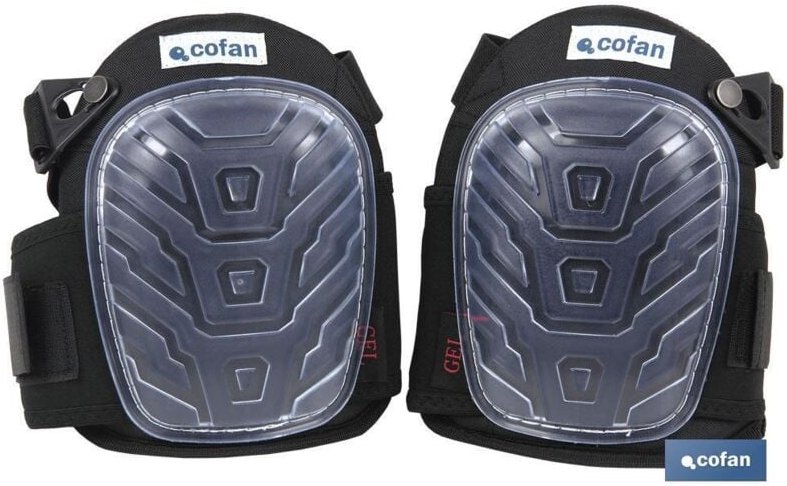 Packung mit 2 Gel-Knieschonern mit doppeltem Gummiband