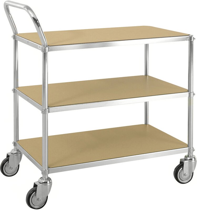 Kongamek ESD-Etagenwagen mit Schiebegriff 3 Etagen 760x440mm Ladefläche ohne Bremse