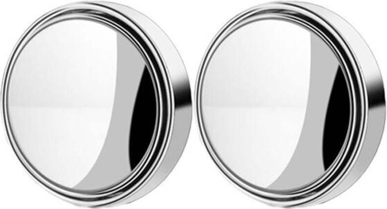 Thumbnail - 2er-Pack Toter-Winkel-Spiegel, 2 Zoll runder konvexer 360-Grad-Weitwinkel-Seitenspiegel aus HD-Glas mit ABS-Gehäuse für ...