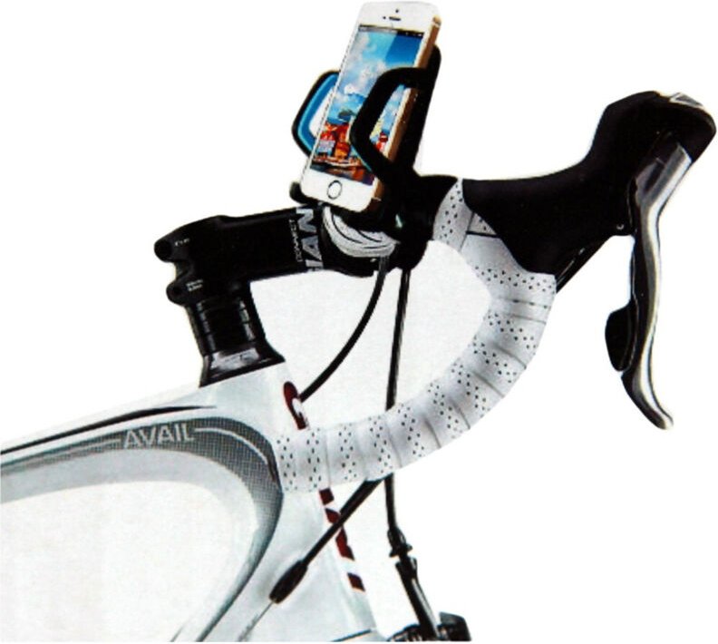 Trade Shop Traesio - Trade Shop - handyhalterung für fahrrad motorrad smartphone case max 5.7' -