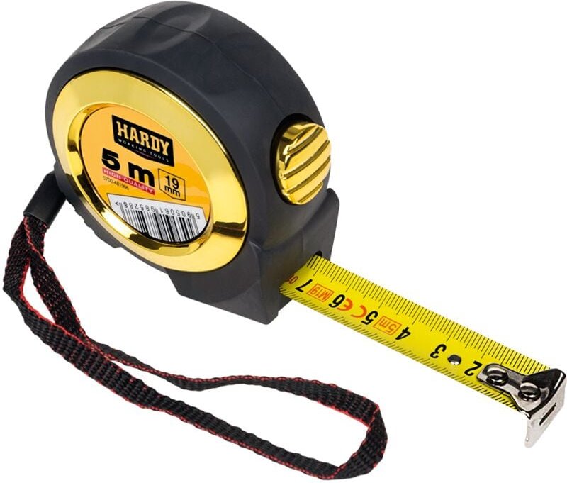 Rollbandmaß mit automatischer Verriegelung Hardy 5 m