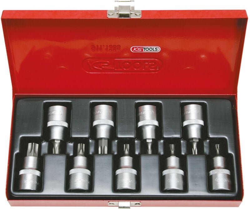 Thumbnail - Set mit 9 TORX®-Schlüsselbits 1/2'', T20 bis T60