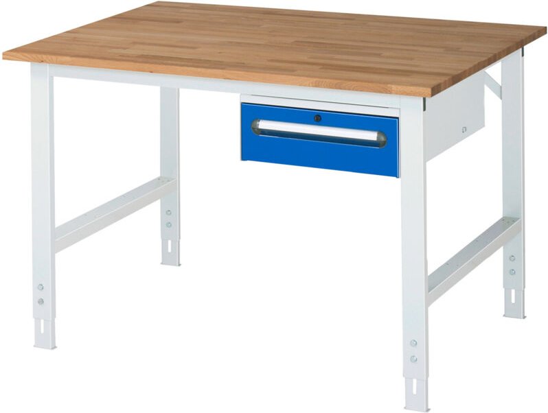 Rau Arbeitstisch Tom höhenverstellbar KM02, B1250xT1000xH910-1230mm, B-Platte-25mm