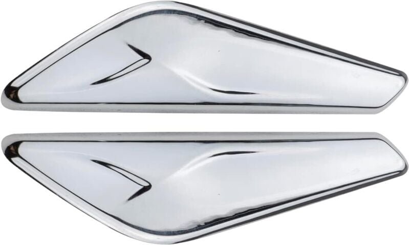 2 PCS Front Fender Chrome Finisher Trim Rechts Links Seite Passt X3 F25 X4 F26 2013-2017 Ersetzt 51117338570 51117338569