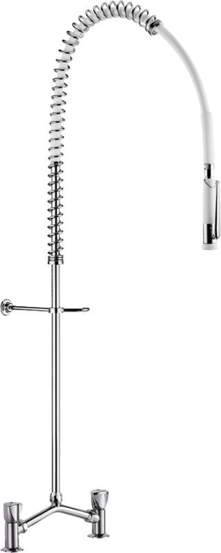 Delabie Geschirrspülbr. m. Mischer MA150+Handbr.433000,o.Auslaufvent