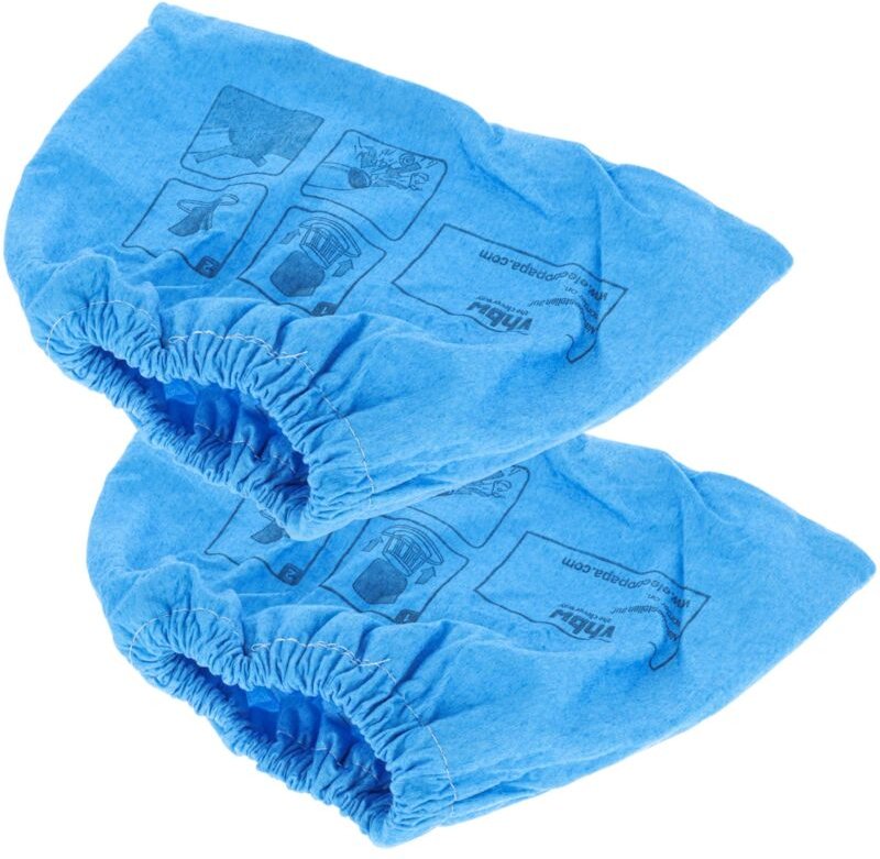 2x Textilfilter kompatibel mit Parkside pwd 12 A1, 20 A1 Staubsauger, Nass-/Trockensauger - Stoffbeutel, Abwaschbar Blau...