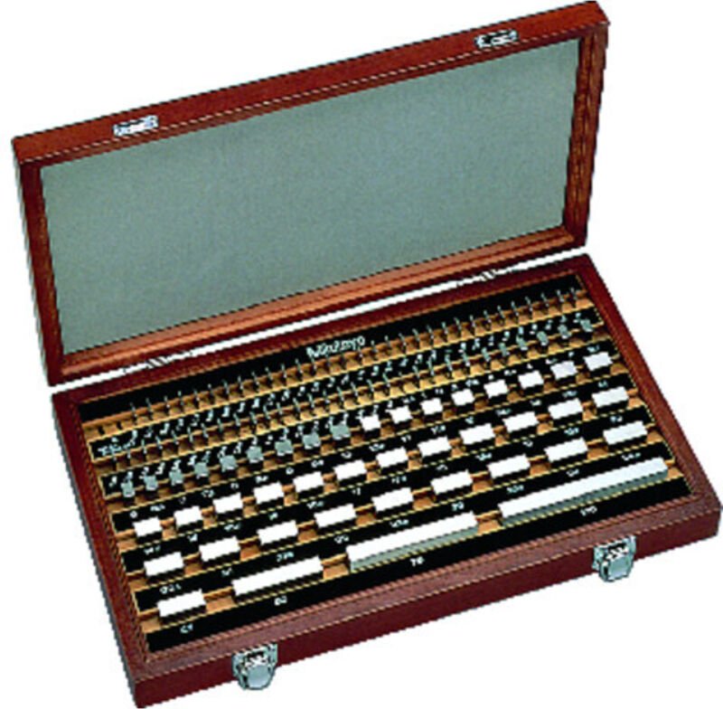 Mitutoyo - Endmaßsatz, metrisch, Prüfzert., iso 103 Endmaße, Klasse 1, Stahl