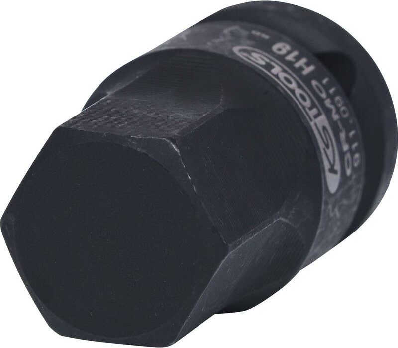 1/2' Kraft-Bit-Stecknuss Innensechskant, kurz, 19 mm