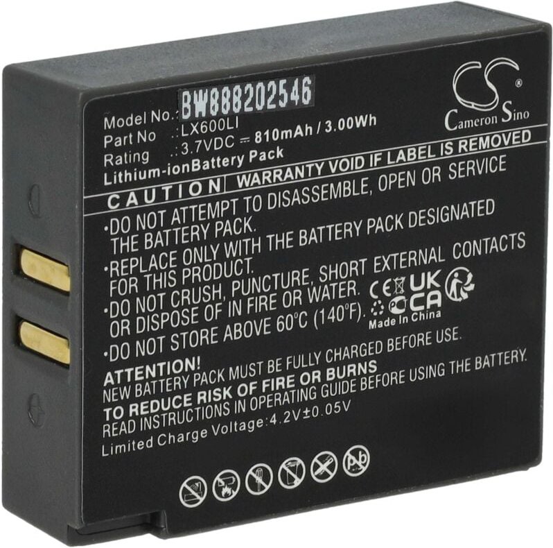 Vhbw - Akku kompatibel mit Eartec UltraLITE Wireless Headset Kopfhörer (810mAh, 3,7V, Li-Ion)