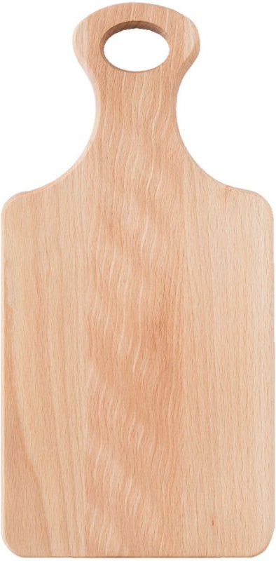Holzschneidebrett mit Griff 34,5x17 – Buche