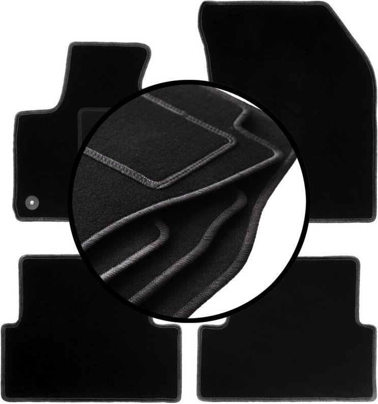 Komplettset Veloursmatten für: Peugeot 3008 II Crossover (2016-)