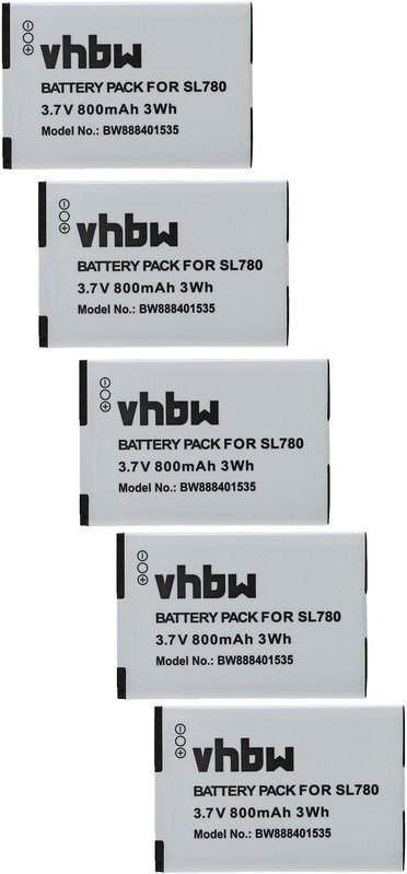 Vhbw - 5x Akku kompatibel mit Siemens Gigaset SL350, SL350H, SL450, SL400A, SL400, SL400H schnurlos Festnetz Telefon (80...