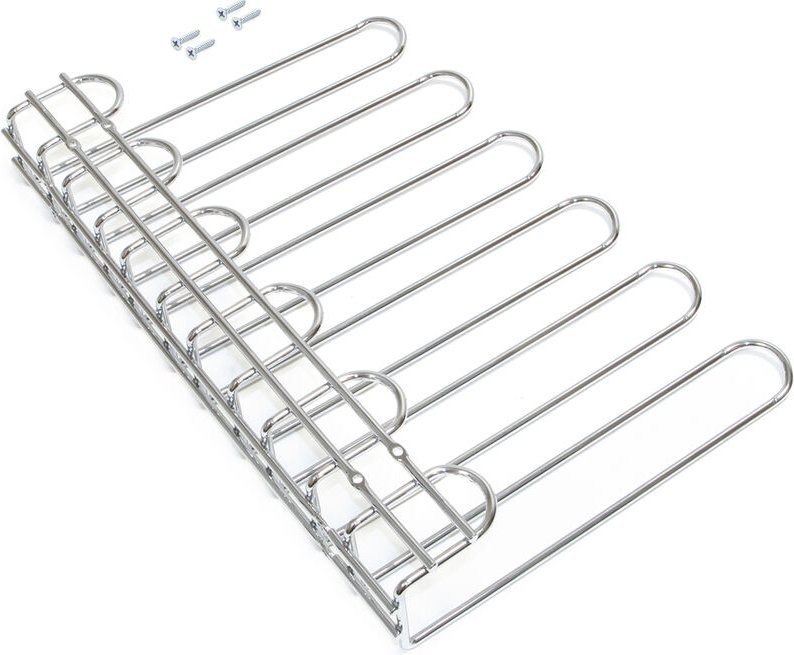 Glashalter Supra, 5-zeilig, Länge 320mm, Stahl, Verchromt - Emuca