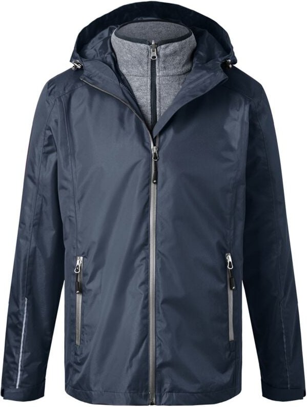 James&nicholson - Funktionelle Doppeljacke Herren JN1154 Gr. 2XL navy/silver