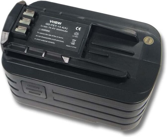 1x Akku kompatibel mit Festo / Festool C15, C15 Cordless Drill/Driver Werkzeug (3000 mAh, Li-Ion, 14,4 v) - Vhbw