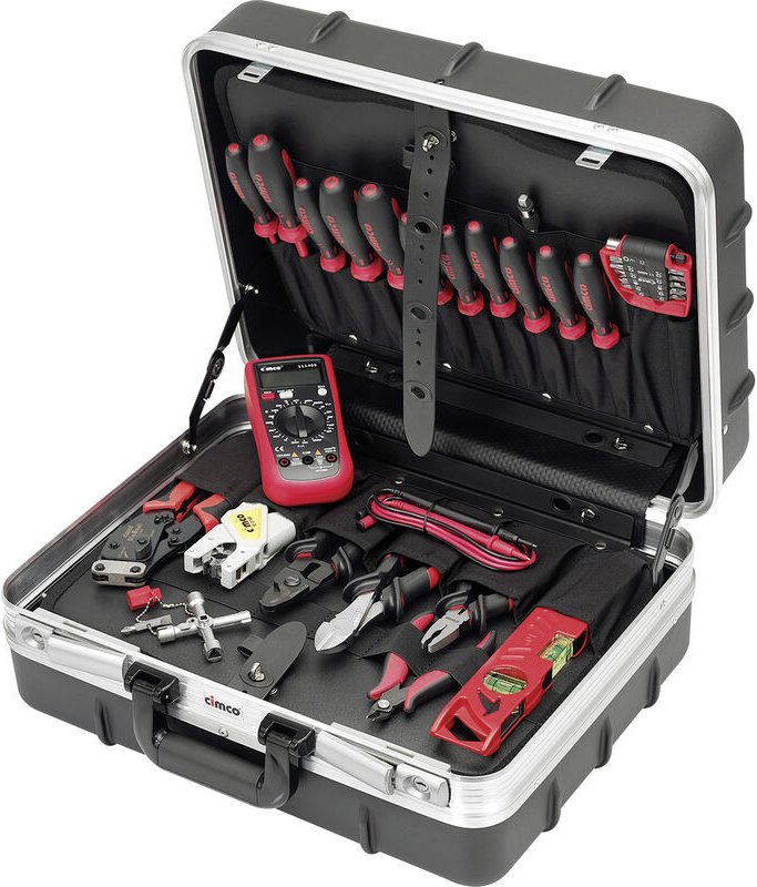 Lehrlingskoffer Industrie ohne Trolley 170530 Werkzeugkoffer bestückt (l x b x h) 365 x 455 - Cimco