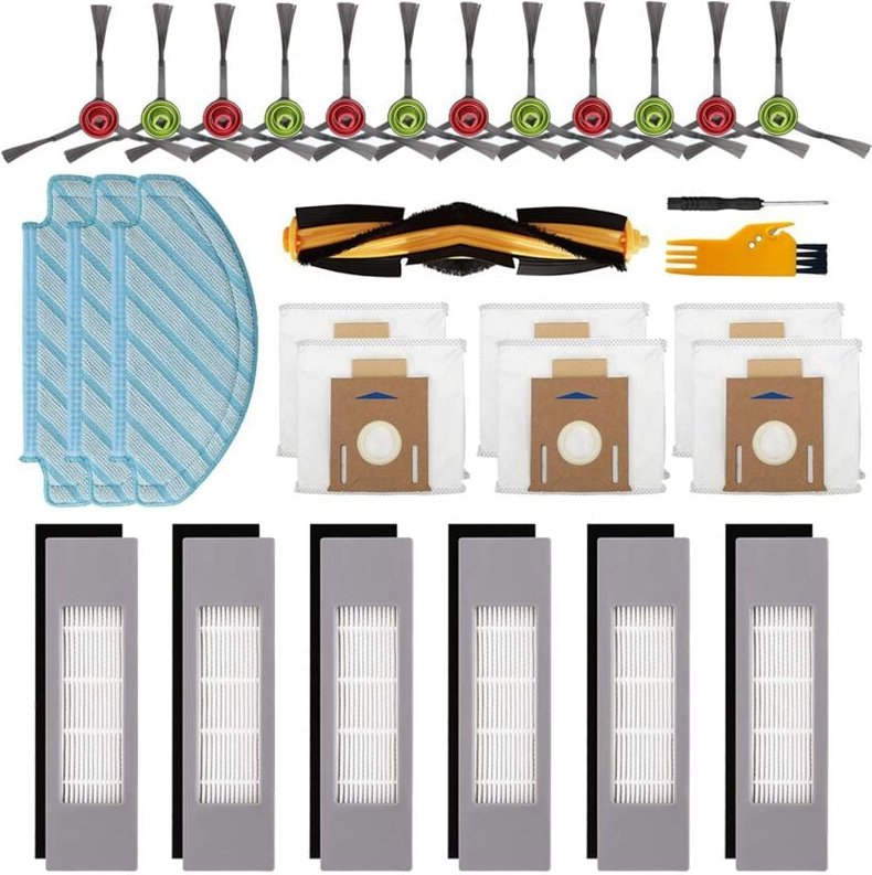 Zubehör-Set als Ersatz für Ecovacs deebot ozmo T8 T9 Serie T8 Max T8 aivi N8 Pro/N8 Pro+ Roboter-Staubsauger