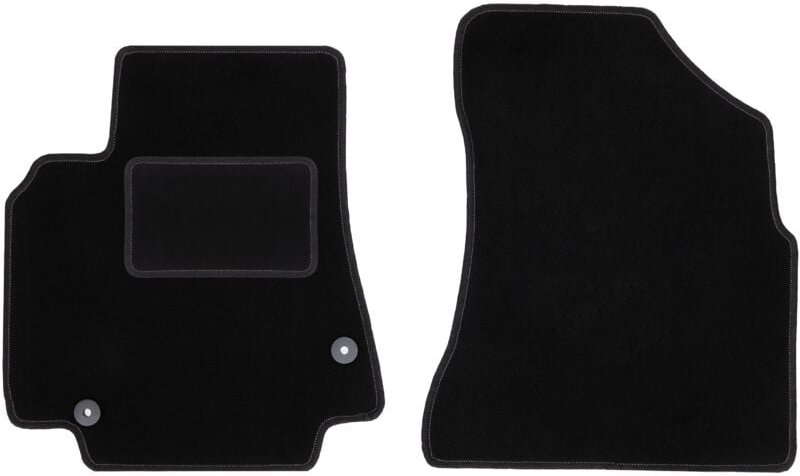 Vordermatten schwarz für: Citroen Berlingo II Kombivan, Multispace, 5-Sitzer (2008-2018)