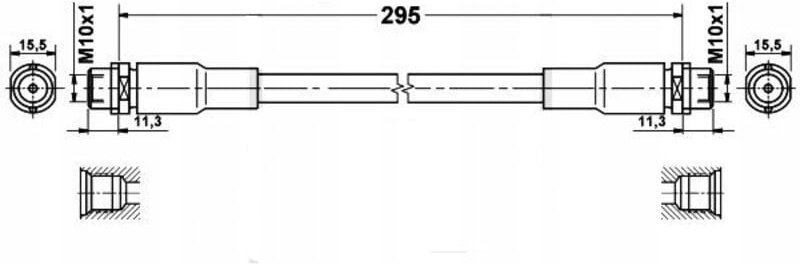 Flexible Gummibremsschläuche AUDI A4 B5 - Set