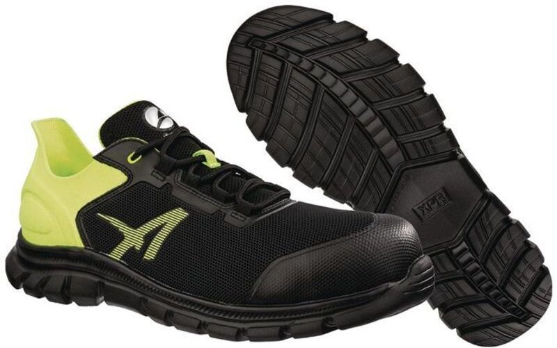 Albatros - Sicherheitsschuh octane yellow low Größe 41 schwarz/lime S1PS sr en iso 20345:2022 Mikrofaser