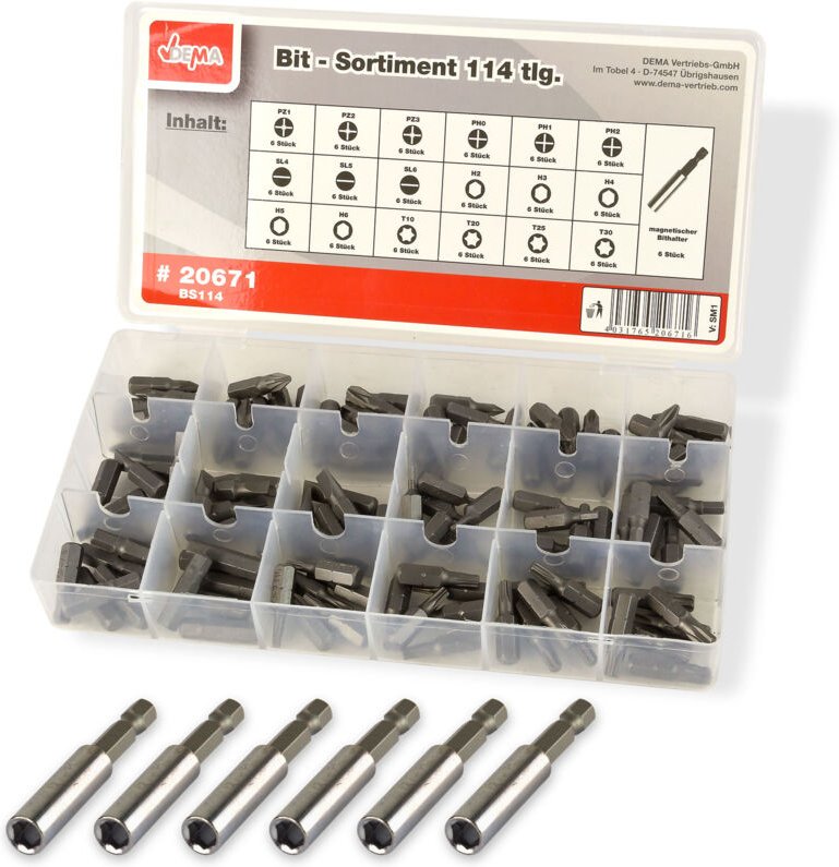 Dema - Bit - Sortiment 114 teilig
