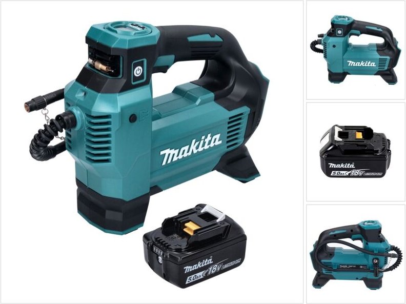 Dmp 181 T1 Akku Kompressor 18 v 11,1 bar + 1x Akku 5,0 Ah - ohne Ladegerät - Makita