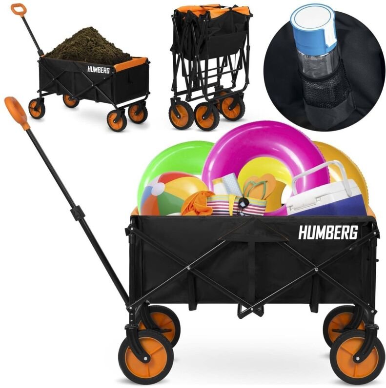 Zusammenklappbarer transportwagen 100l humberg hm 513