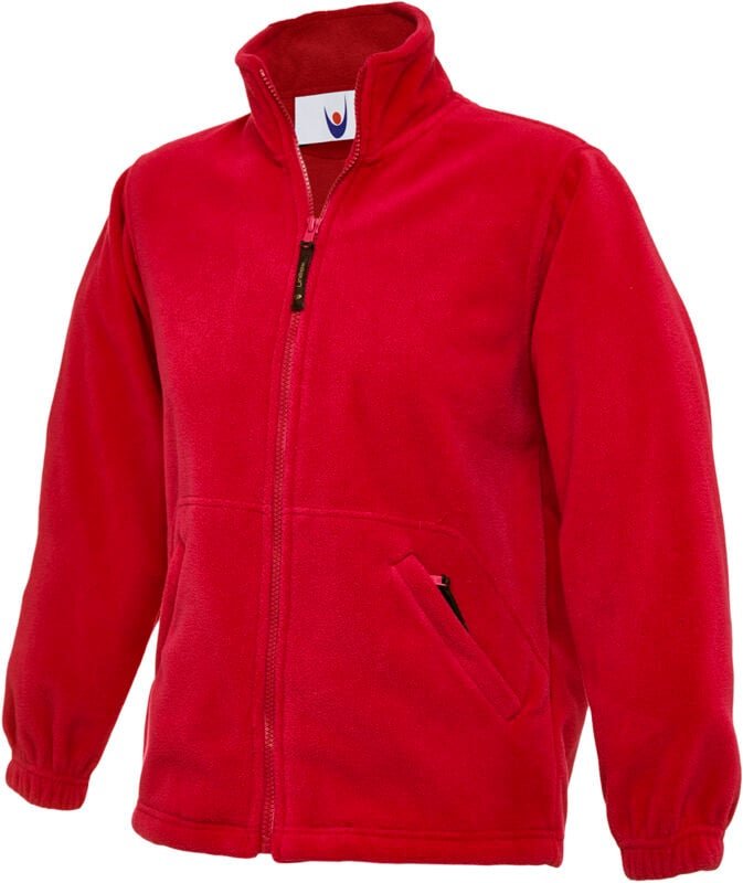 Kinder Classic Arbeits-Fleecejacke Rot 11/13 Jr. 300 g/m²