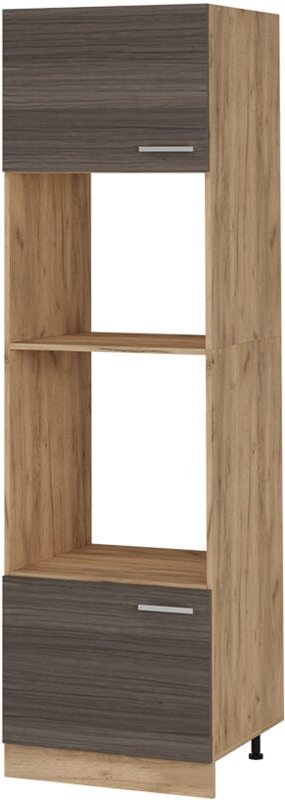 Mikrowellenumbauschrank R-Line, Edelgrau, 60 cm, Vicco