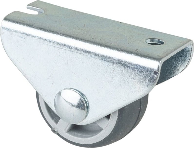 Kastenrolle Rad-Ø 25 mm Tragfähigkeit 30 kg Material Rolle thermoplastischer Gummi mit Anschraubplatte