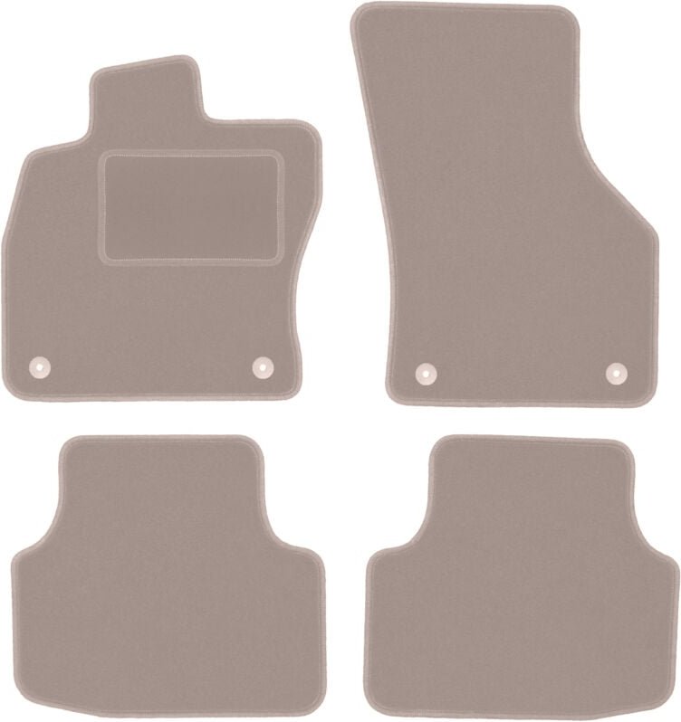 Beige Veloursmatten für: Audi A3 8Y IV Limousine, Liftback, Kombi, Avant (2020-)