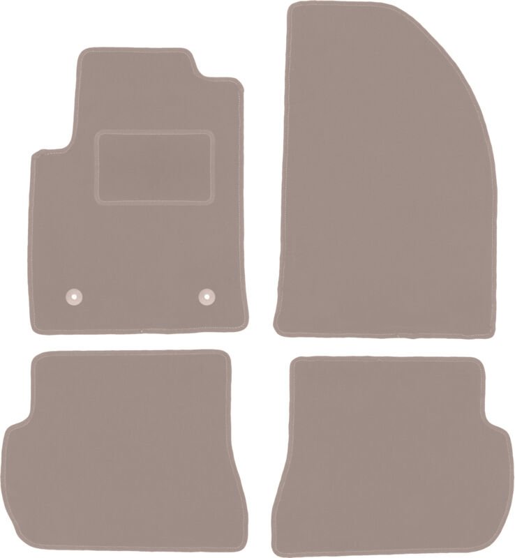 Beige Veloursmatten für: Ford Fiesta MK6 Fließheck (2002-2010)