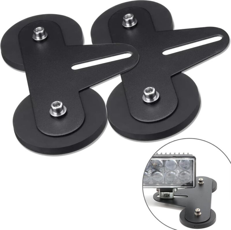 2-teilige LED-Lichtleisten-Montagehalterung mit Magnetfuß, leistungsstarker Saugnapfhalterung, geeignet für die Dachlich...