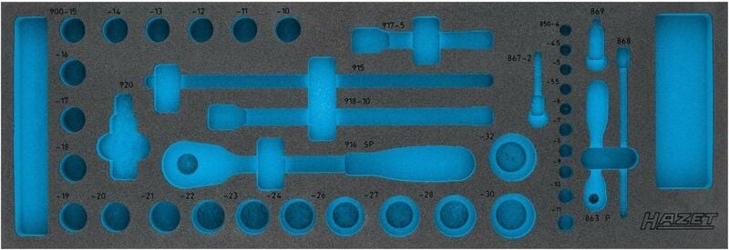 Thumbnail - 2-Komponenten Weichschaumeinlage 163-110L ∙ l x b: 635 mm x 218 mm