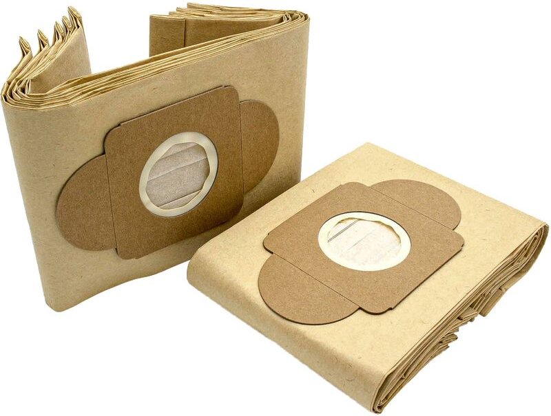 10x Staubsaugerbeutel kompatibel mit Wetrok Bantam 6 Staubsauger - Papier, 21,5cm x 16cm, Sandfarben - Vhbw