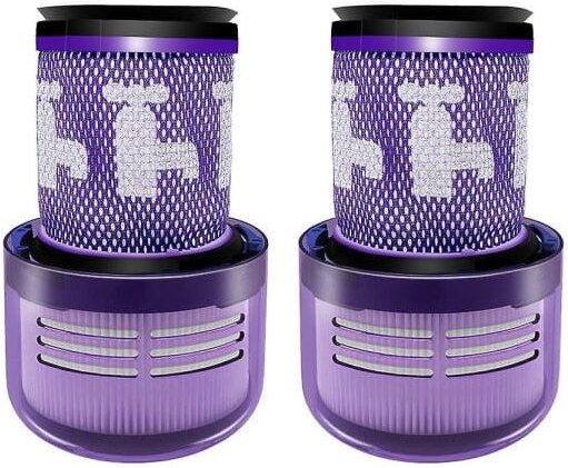 2er-Pack Ersatzfilter für Dyson V12 Detect Slim Akku-Staubsauger 971517-01, waschbar