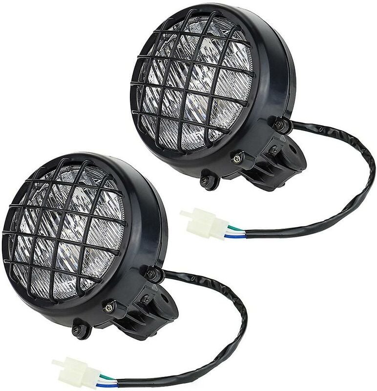 2 stücke Scheinwerfer Für Banshee 1987-2006 Objektiv Birne Lampe Grill Warrior Scheinwerfer Montage Objektiv Lampen Li