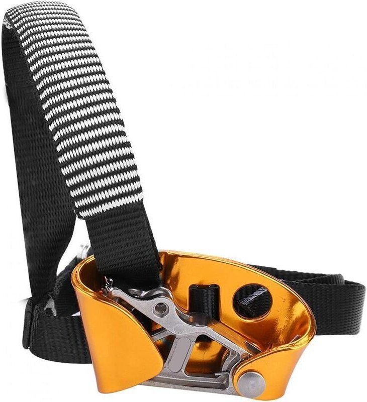 Fußsteigklemme, rechter/linker Fußsteigsteig, Outdoor-Kletter-Bergsteigerwerkzeug für Bergsteigen, Klettern, Feuerrettun...