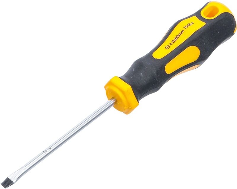 Schraubendreher Schlitz 4 mm Klingenlänge 80 mm