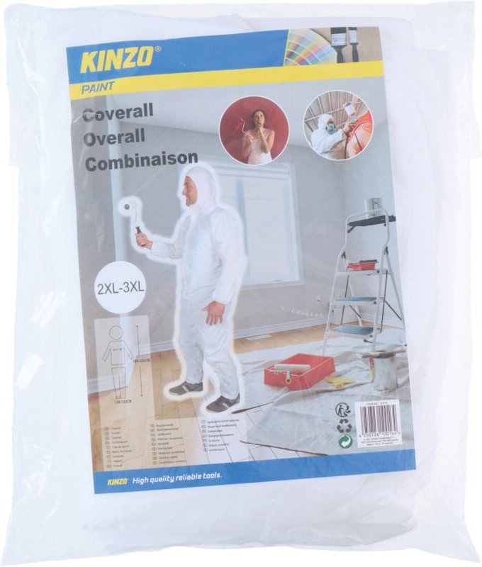 KINZO Einweg-Overall, 2XL-3XL, weiß