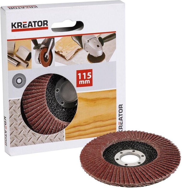 Korund-Fächerscheibe - Korn 120 - Ø 115 mm Kreator