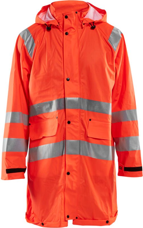Hochsichtbare Regenjacke Stufe 1 4324 - Neonorange XS