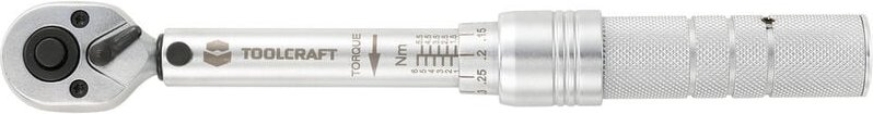 Thumbnail - Toolcraft - 819161 Drehmomentschlüssel mit Umschaltknarre 1/4' (6.3 mm) 1 - 6 Nm