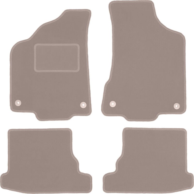 Beige Veloursmatten für: Volkswagen Polo III 6N Fließheck, Limousine, Classic (1994-1999)