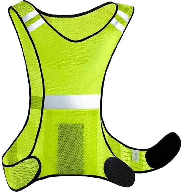 Warnweste mit hoher Sichtbarkeit – Damen und Herren – atmungsaktiv – leicht – fluoreszierende Sicherheitsjacke zum Laufe...