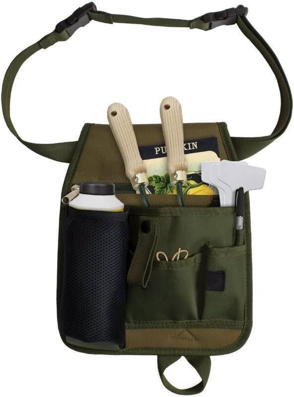 Praktische Unisex-Gürteltasche für Gartenarbeit, Blumenarrangements, Werkzeuge, Aufbewahrung, mehrere Taschen