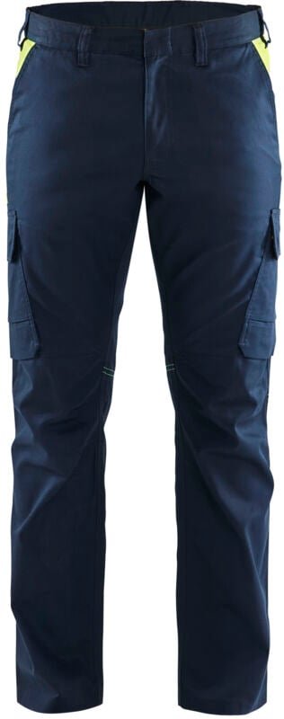 Arbeitshose für die Industrie Stretch 2D 1444 - Marine/Gelb L - FR(46) - SE(C52) - Normen