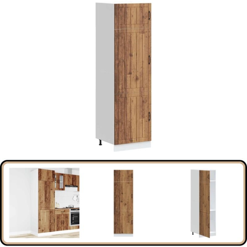 Vidaxl - Küchenschrank Lucca Altholz-Optik Holzwerkstoff