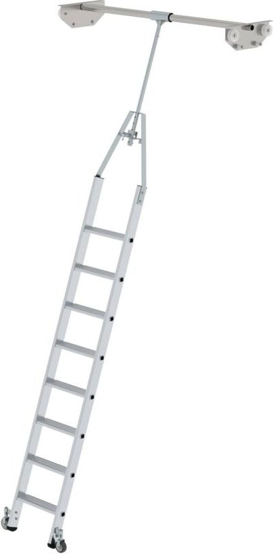 Günzburger Steigtechnik - Stufen-Regalleiter drehbar für Doppelregal 8 Stufen - 044508