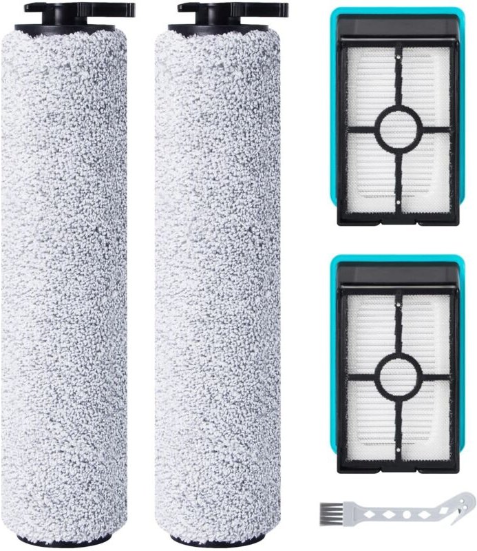 Ersatz-Bürstenrolle und HEPA-Filter für Bissell CrossWave HF2/3845N/3831 kabelgebundenen Stabstaubsauger, 2 Bürstenrolle...